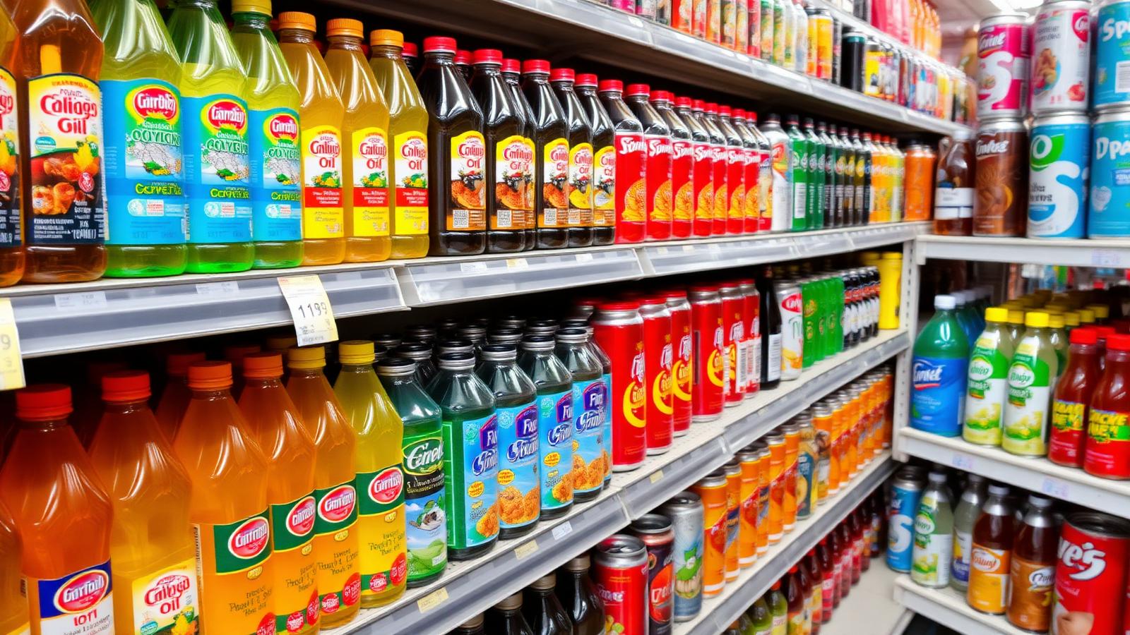 Cooking oil & cold drinks